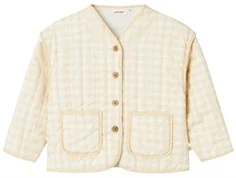 Lil Atelier ternet quilt jakke coconut milk